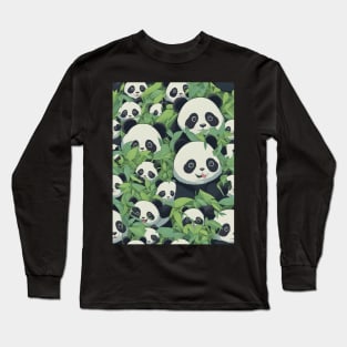 Cute panda pattern Long Sleeve T-Shirt